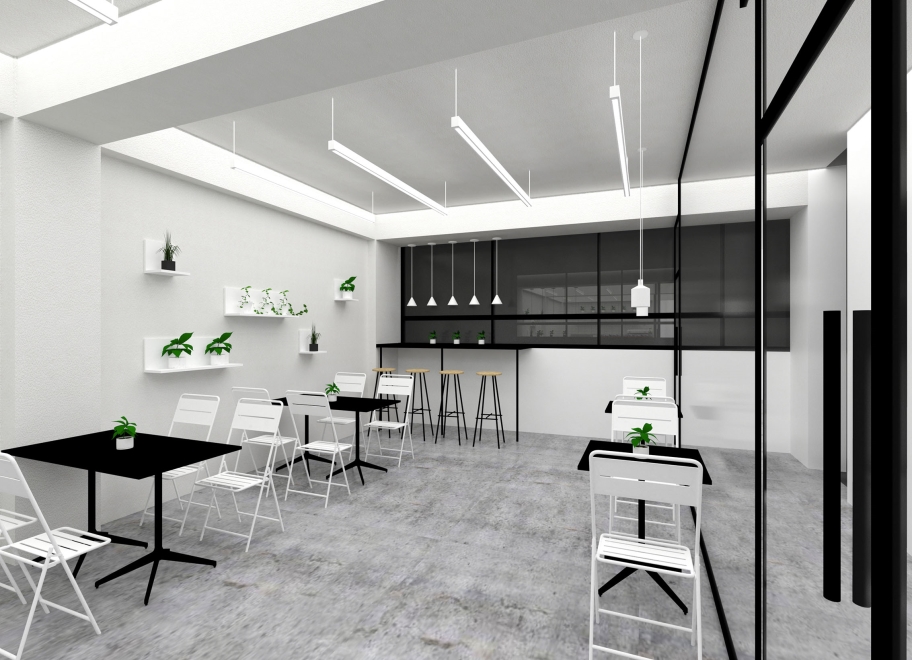 white cafe